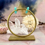 Amazonite Yellow Gold Earrings