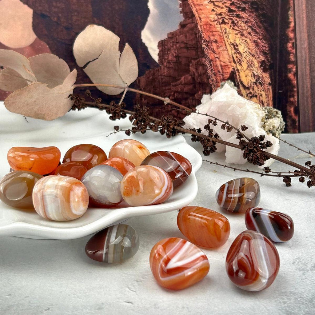 High Grade Carnelian Tumble Stone