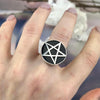 Wiccan Symbol Crystal Ring