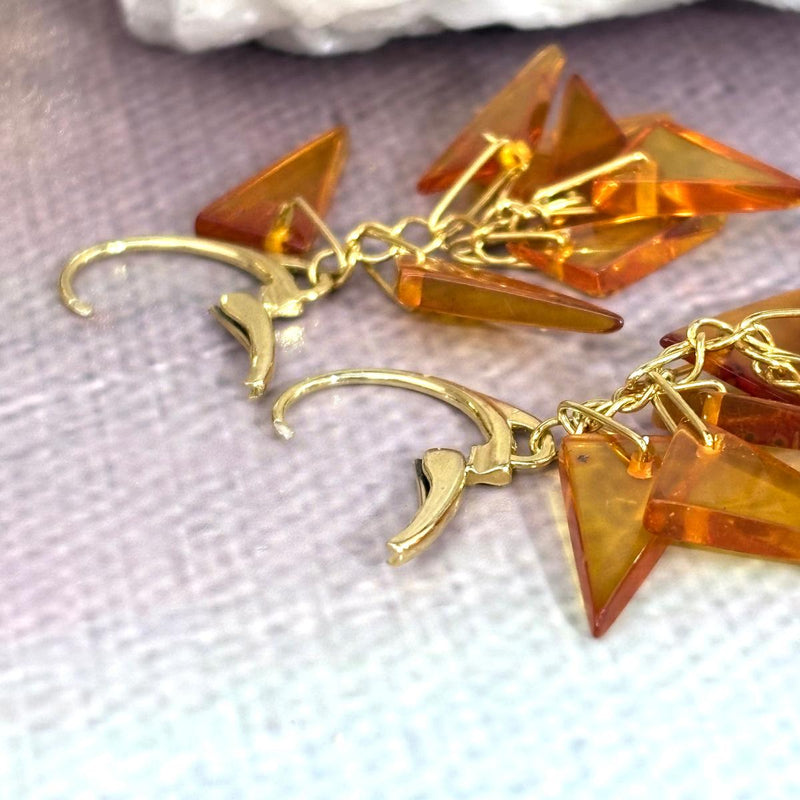 Amber Slice Earrings