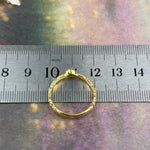Garden Motif Emerald Ring