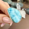 Larimar Freeform Shape Ring