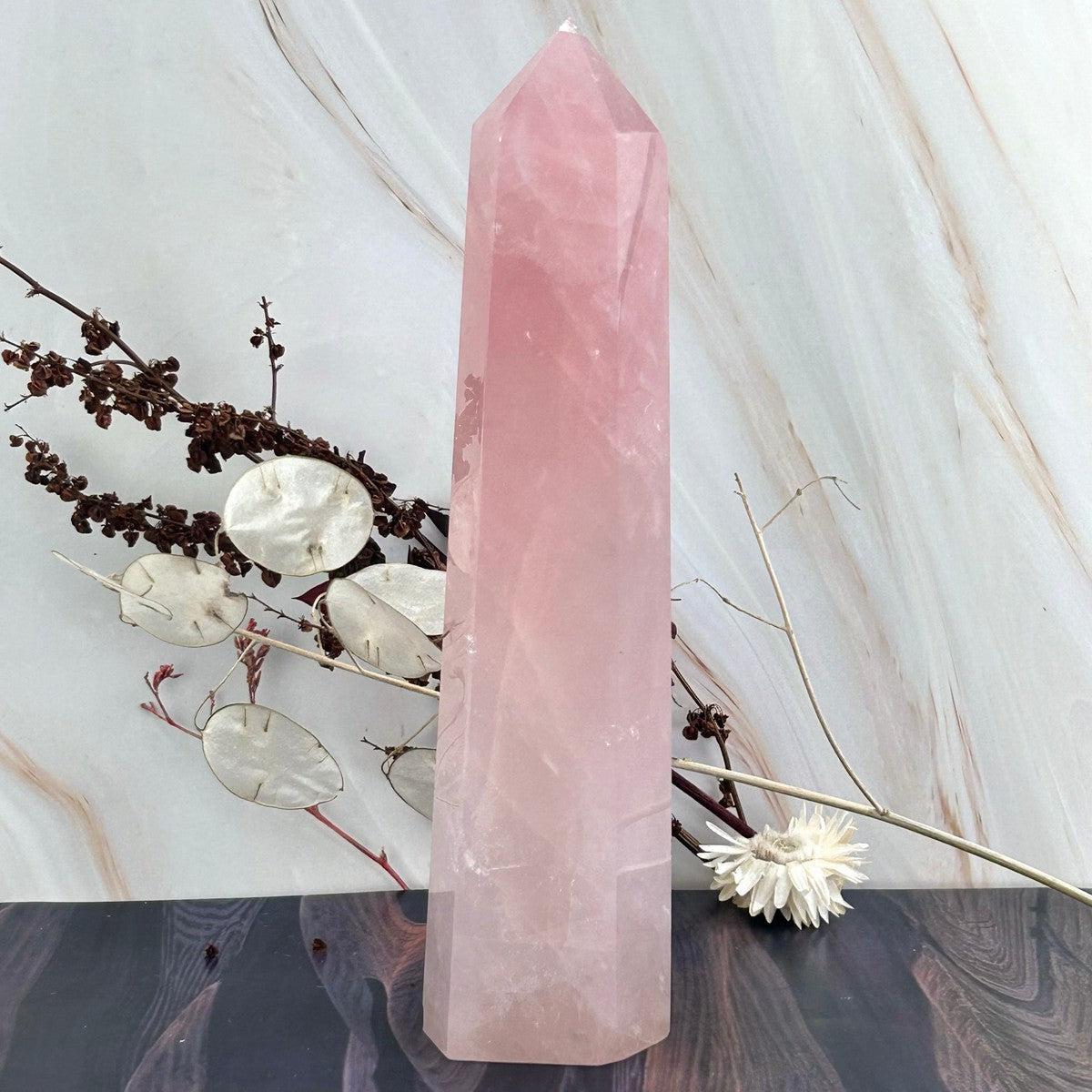 Affordable Rose Quartz Tower