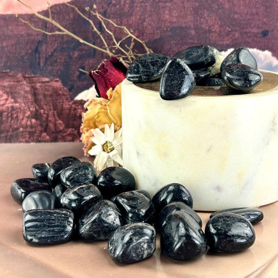 Black Tourmaline Tumbled Stones
