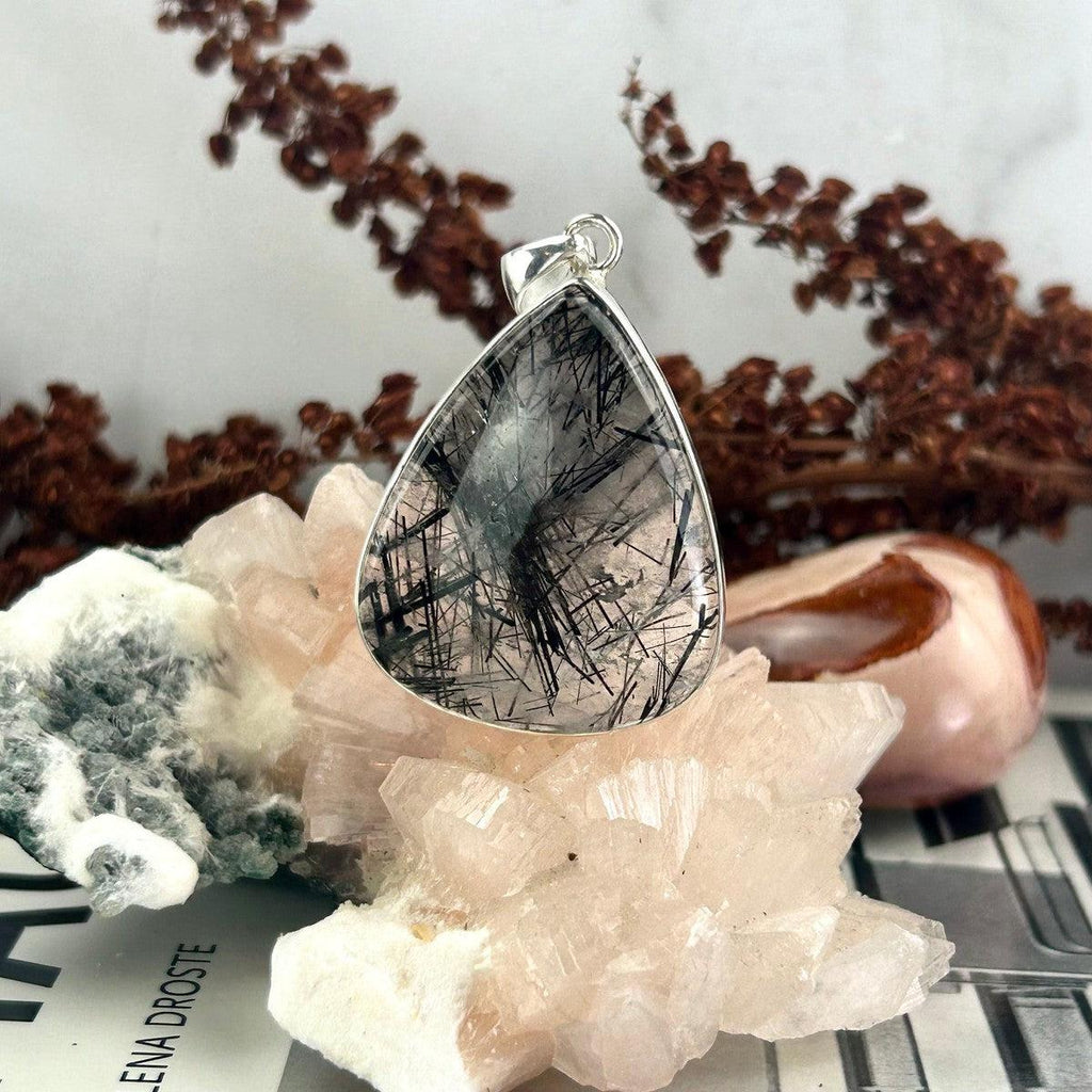 Pear Shaped Tourmalated Quartz Pendant