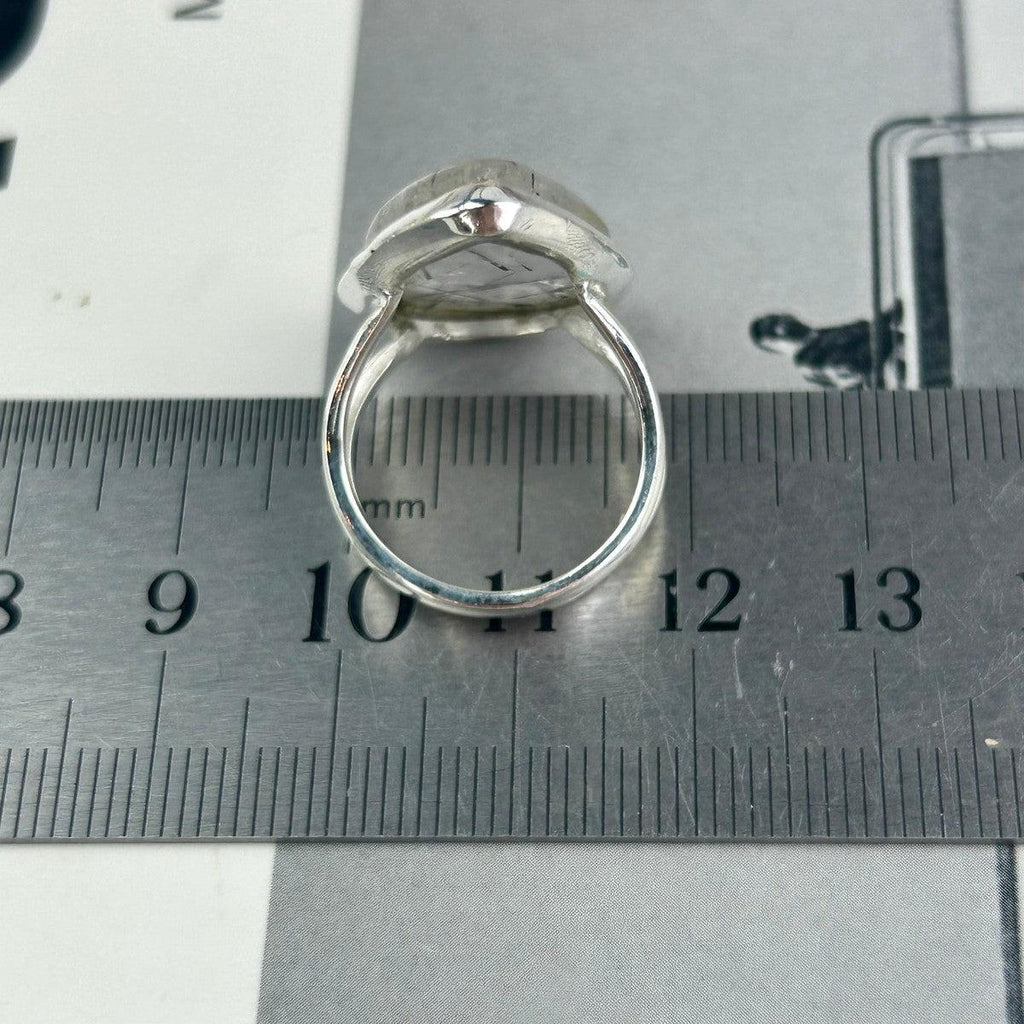 Black And Clear Crystal Ring