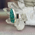 Amazonite Teardrop Rings