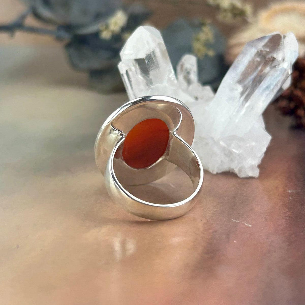 Sterling Silver Carnelian Ring