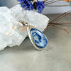 Blue Scheelite Sterling Silver Pendant