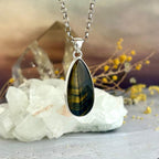 Tiger's Eye Teardrop Pendant