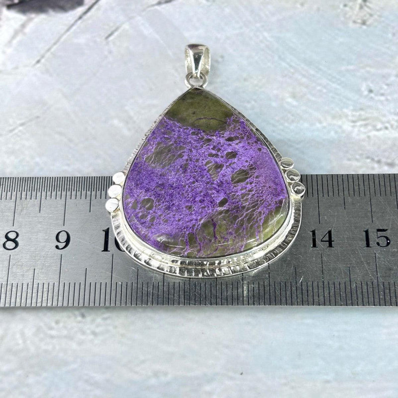 Purpurite Assorted Shape Large Ornate Pendants