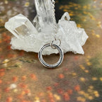 Pink Quartz Silver Pendulum