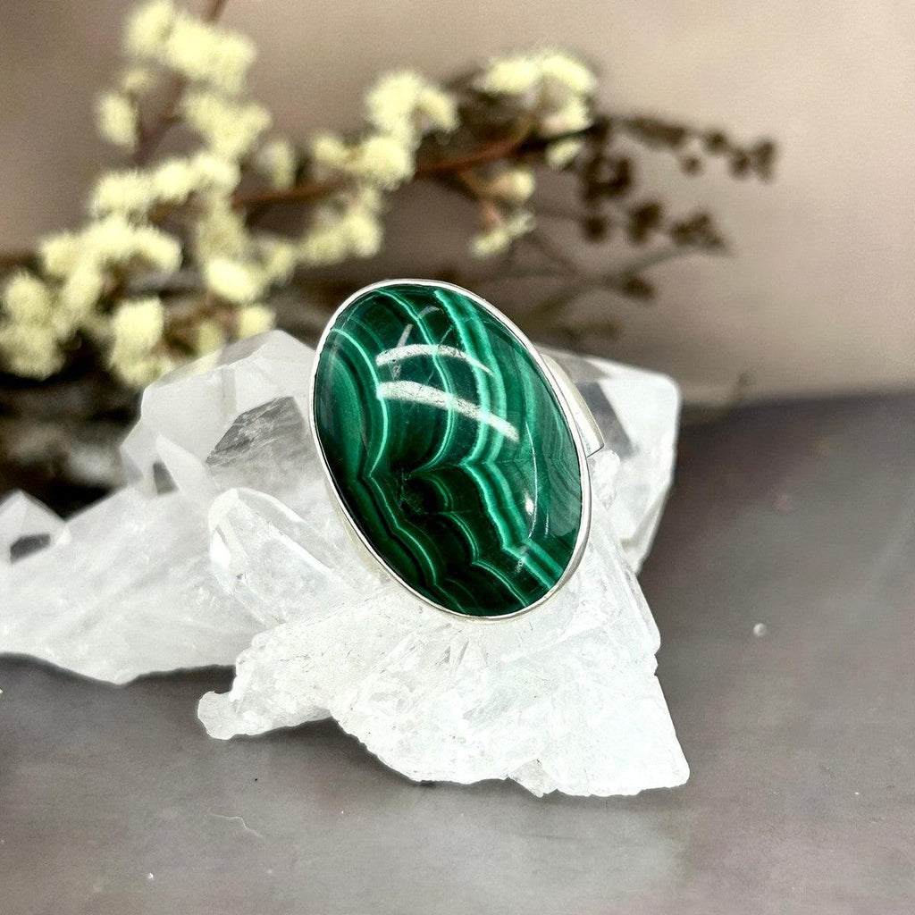 Malachite Large Size Ring