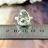 Green Amethyst Pear Ring