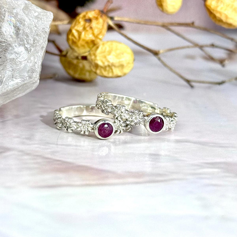 Ruby Flower Jewellery