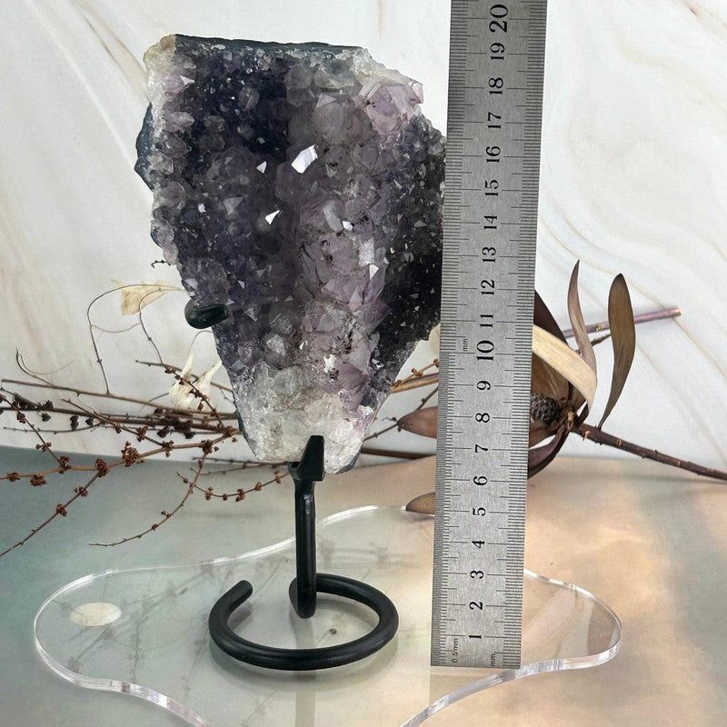 Amethyst Crystal Wedge On Stand