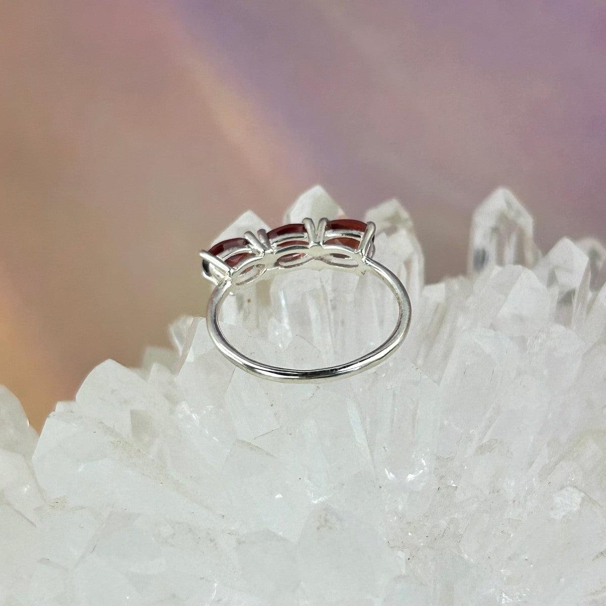 Assorted Gemstone Three Stone Stacker Rings
