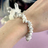 White Crystal Bead Bracelet