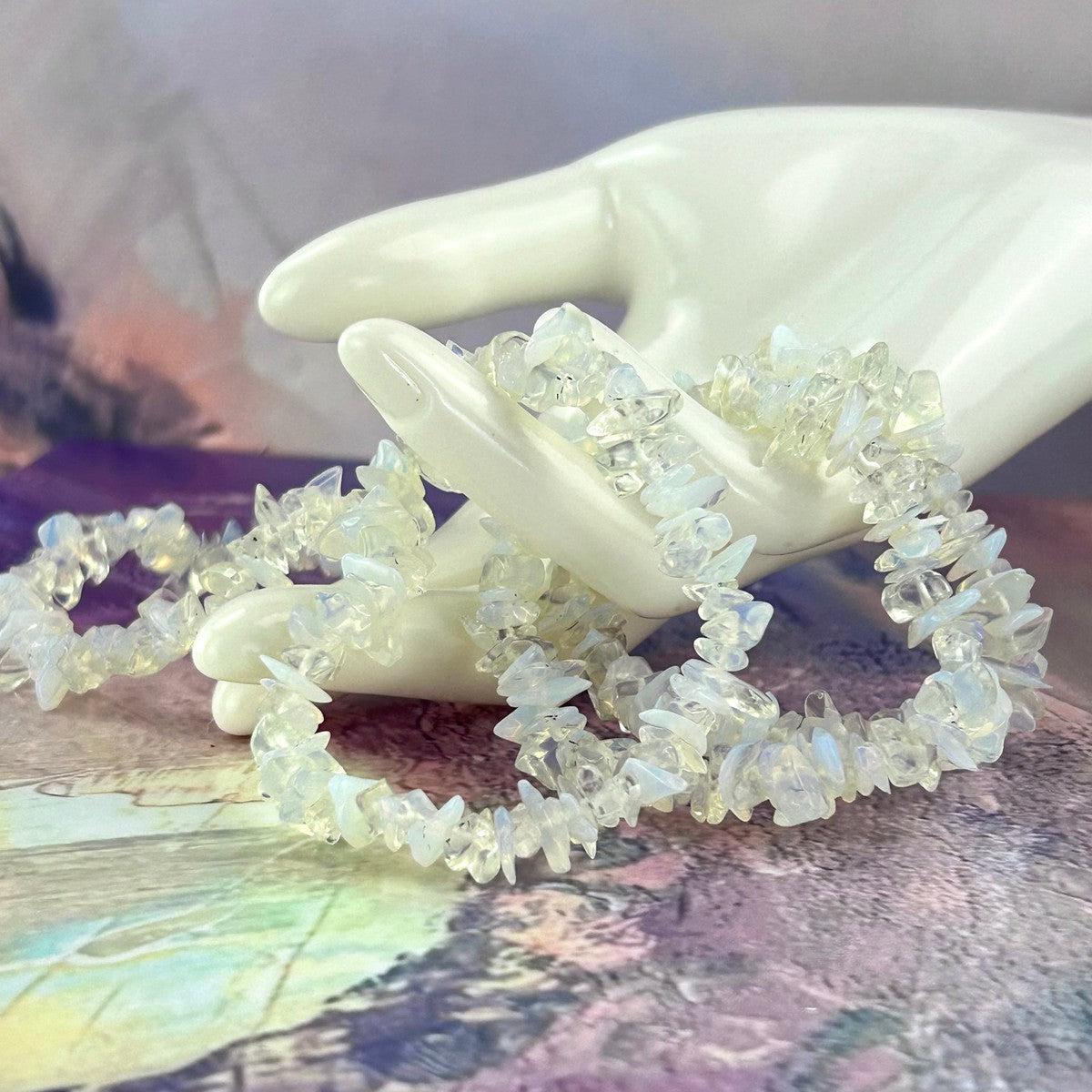 Glowing Crystal Bead Bracelet