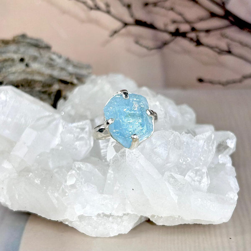 Medium Size Aquamarine Ring