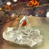 Bright Orange Crystal Ring