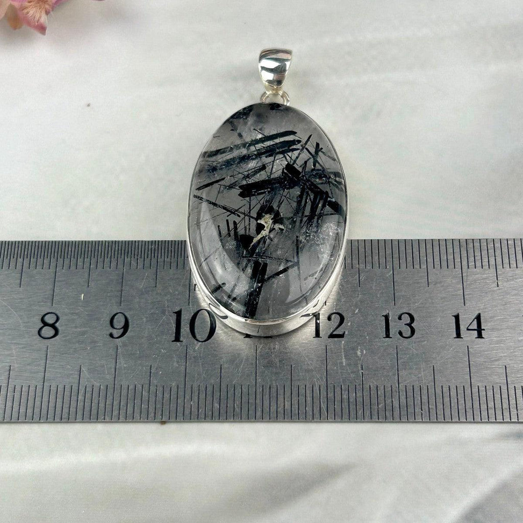 Tourmaline Rutile  In Quartz Pendant