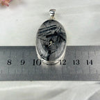 Tourmaline Rutile  In Quartz Pendant