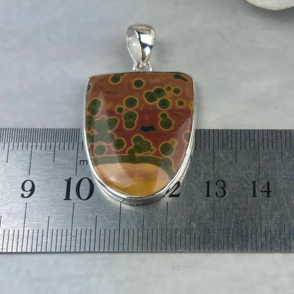 Ocean Jasper Sterling Silver Necklace