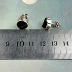 Round Raw Crystal Studs