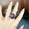 Purple Gemstone Large Ring