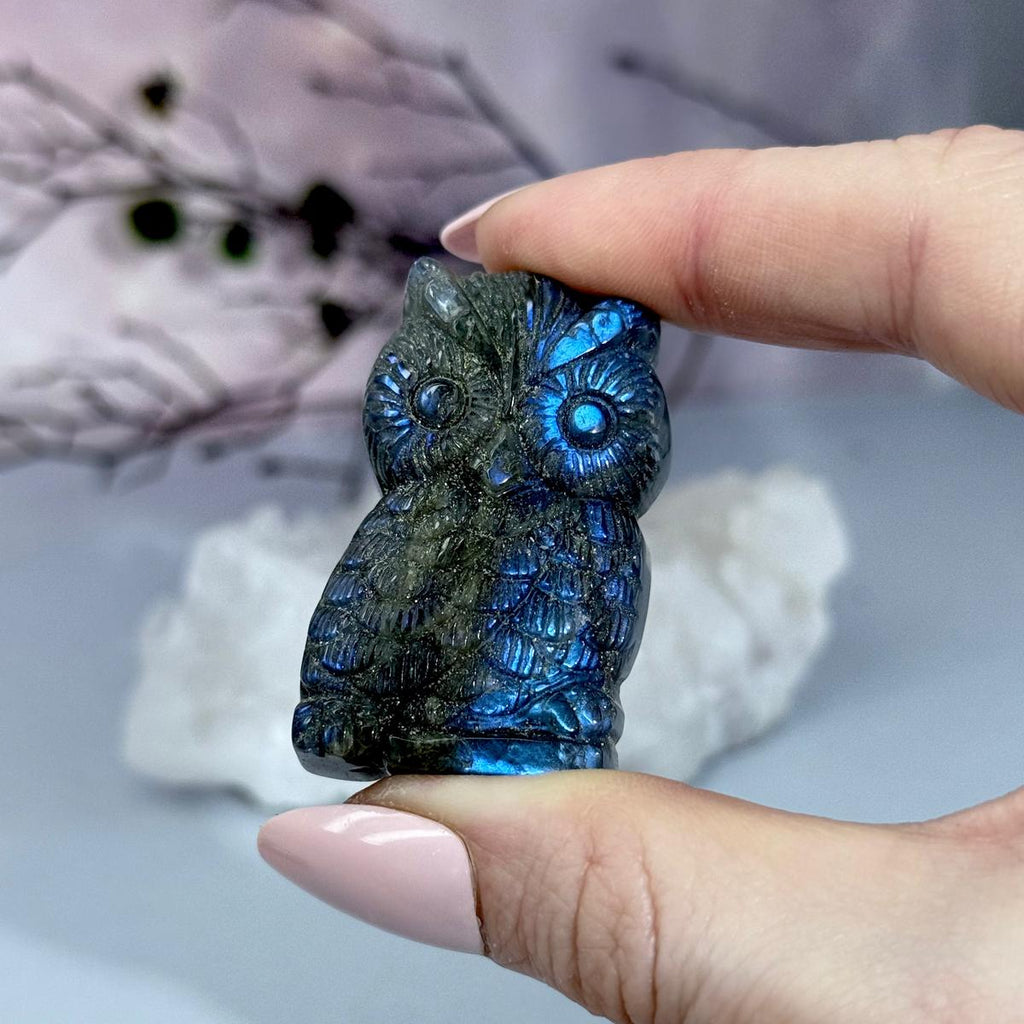 Crystal Owl Carving