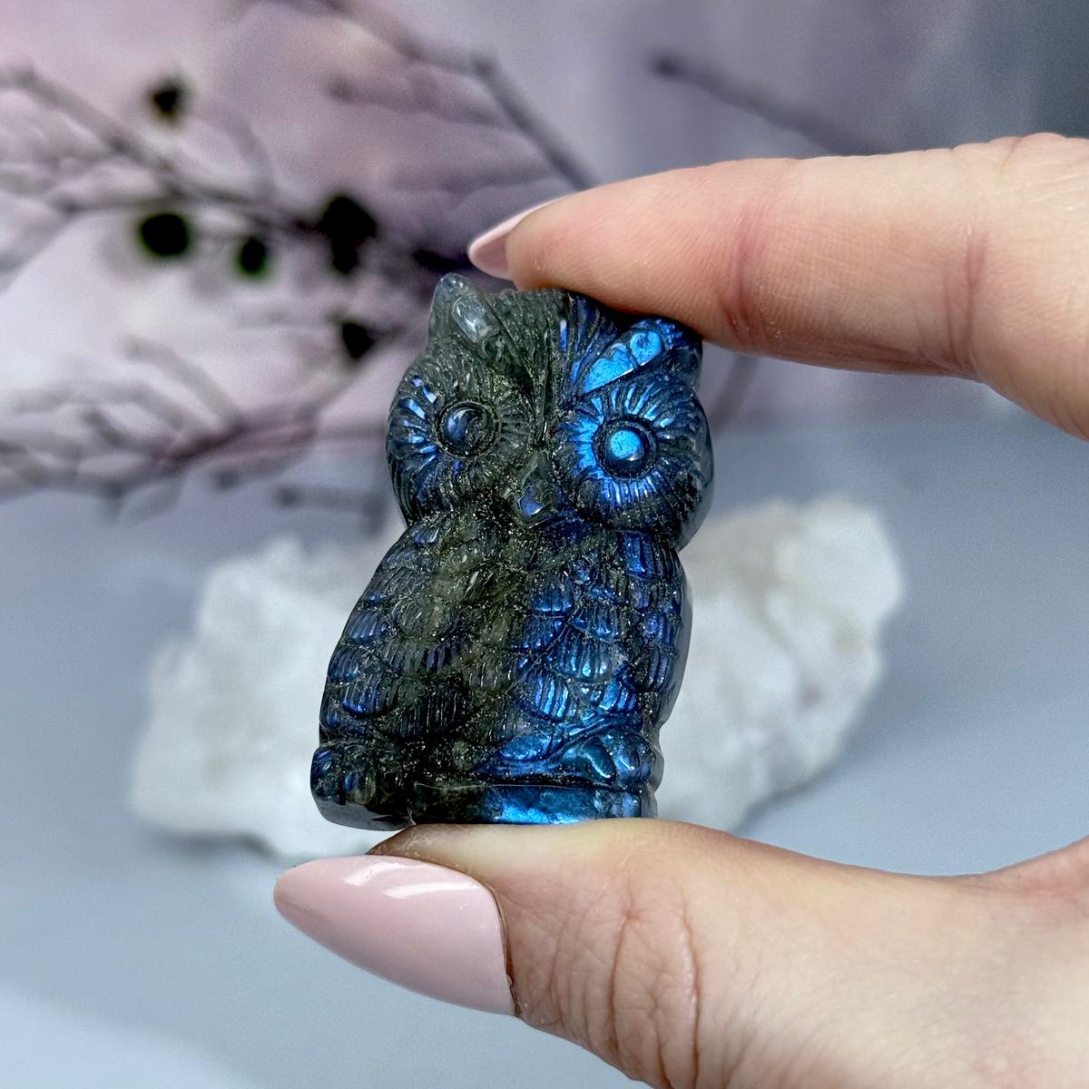 Crystal Owl Carving