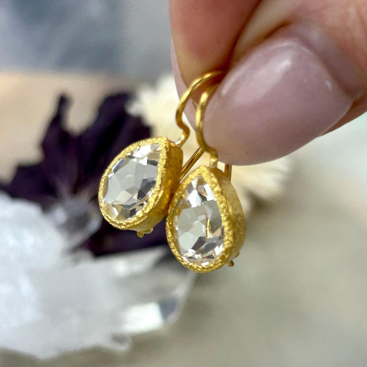Clear Quartz Gold Jewellery