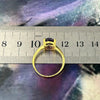 Purple Gemstone Gold Ring