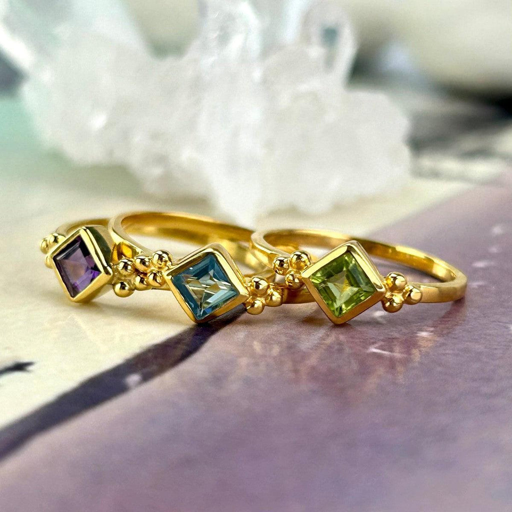 Gemstone Gold Ring