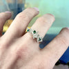 Emerald Sterling Silver Ring