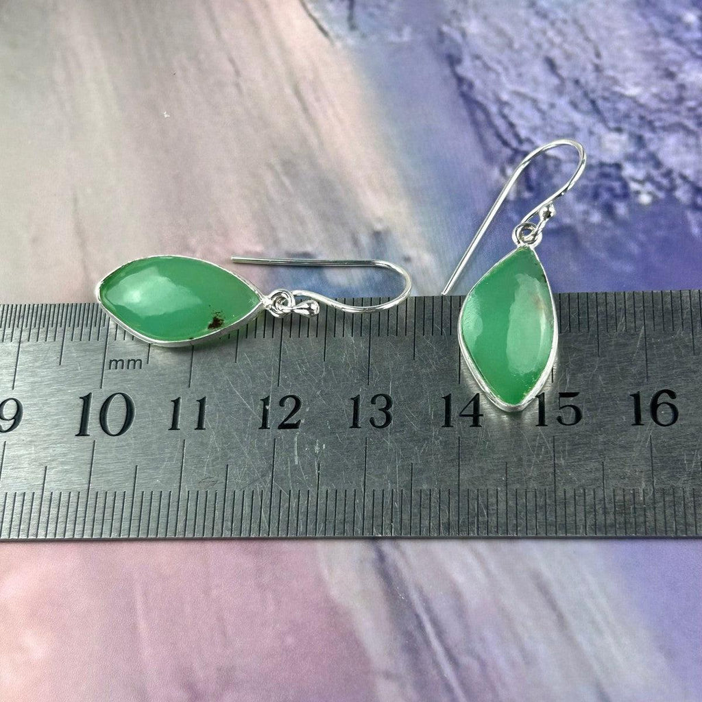Freeform Crystal Drop Earrings