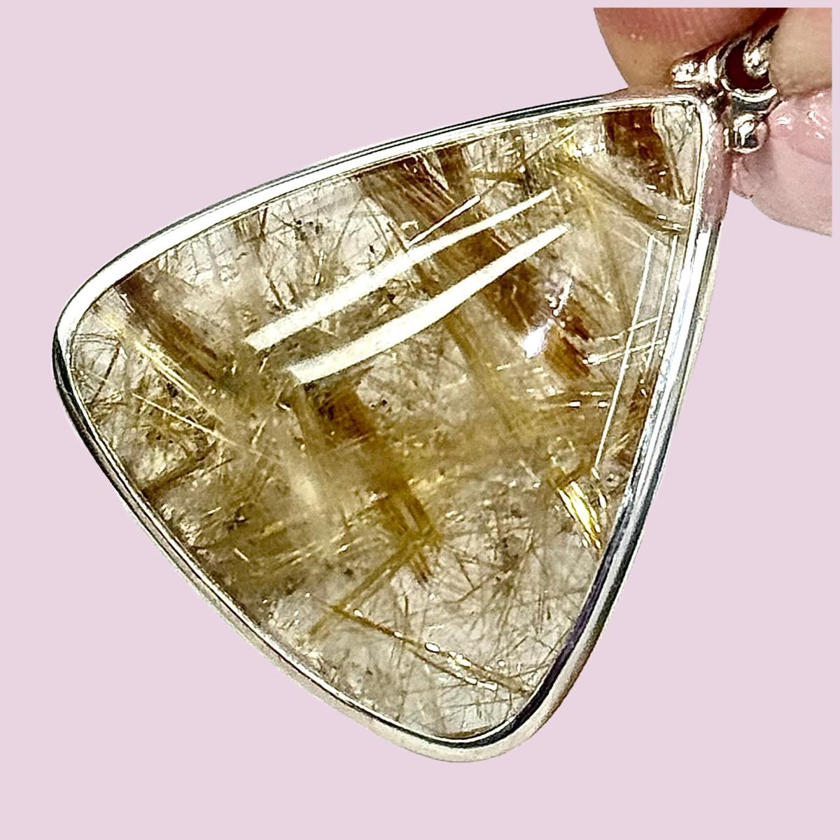 Quartz With Golden Rutile Inclusions