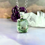 Chunky Green Amethyst Pendant