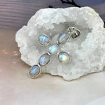 Rainbow Moonstone Cross Pendant