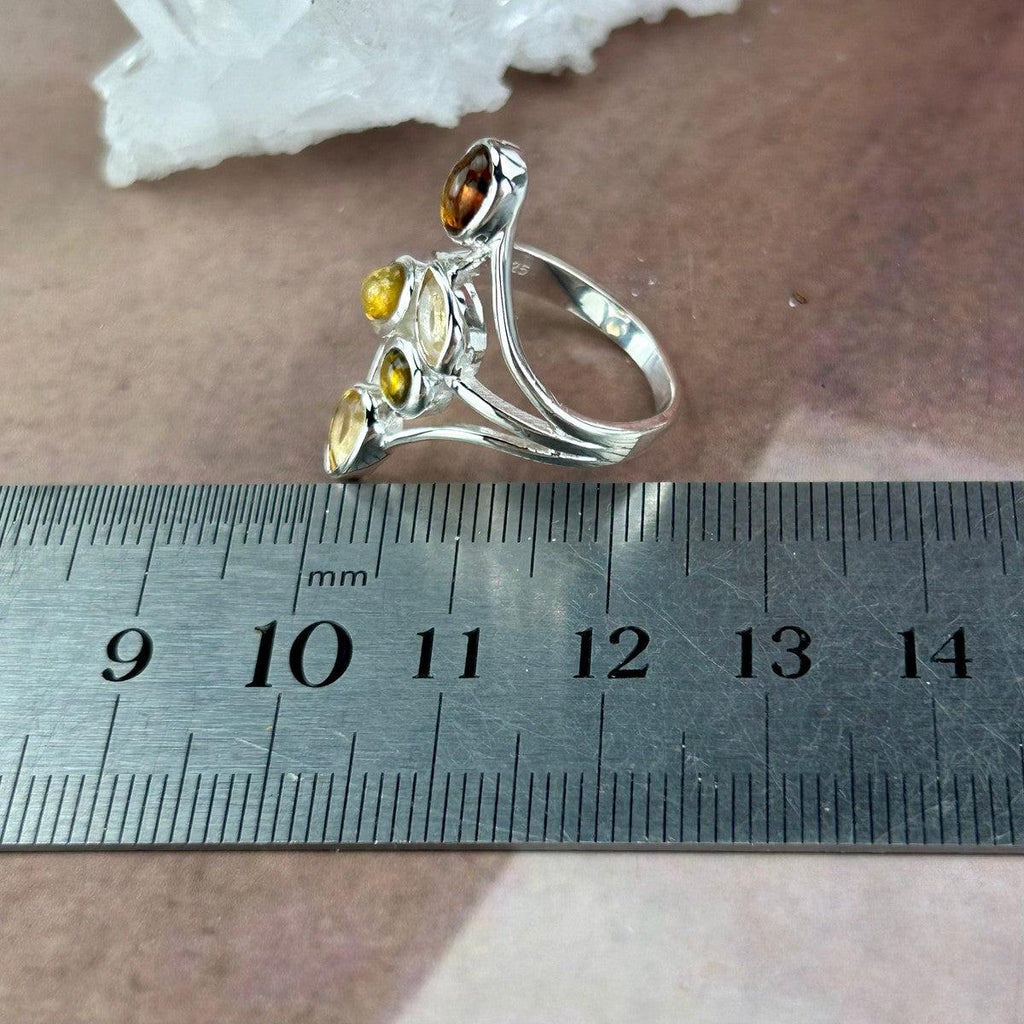 Yellow Gemstone Silver Ring