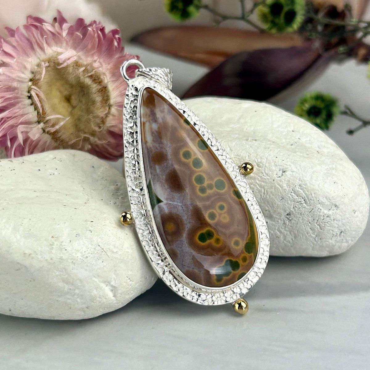 Earth Colour Stone Pendant