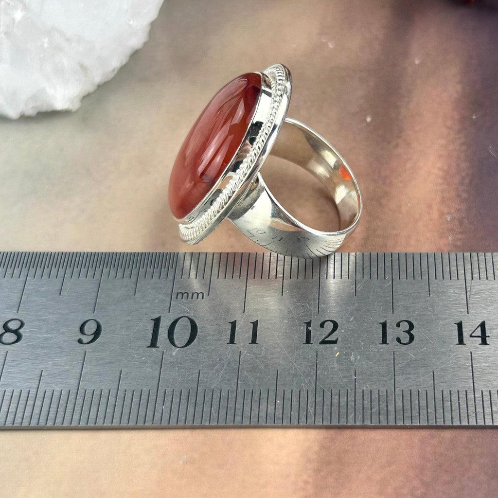 Carnelian Feature Ring