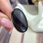 Metallic Brown Crystal Ring