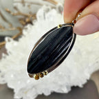 Black Tourmaline Raw Assorted Shape Pendants