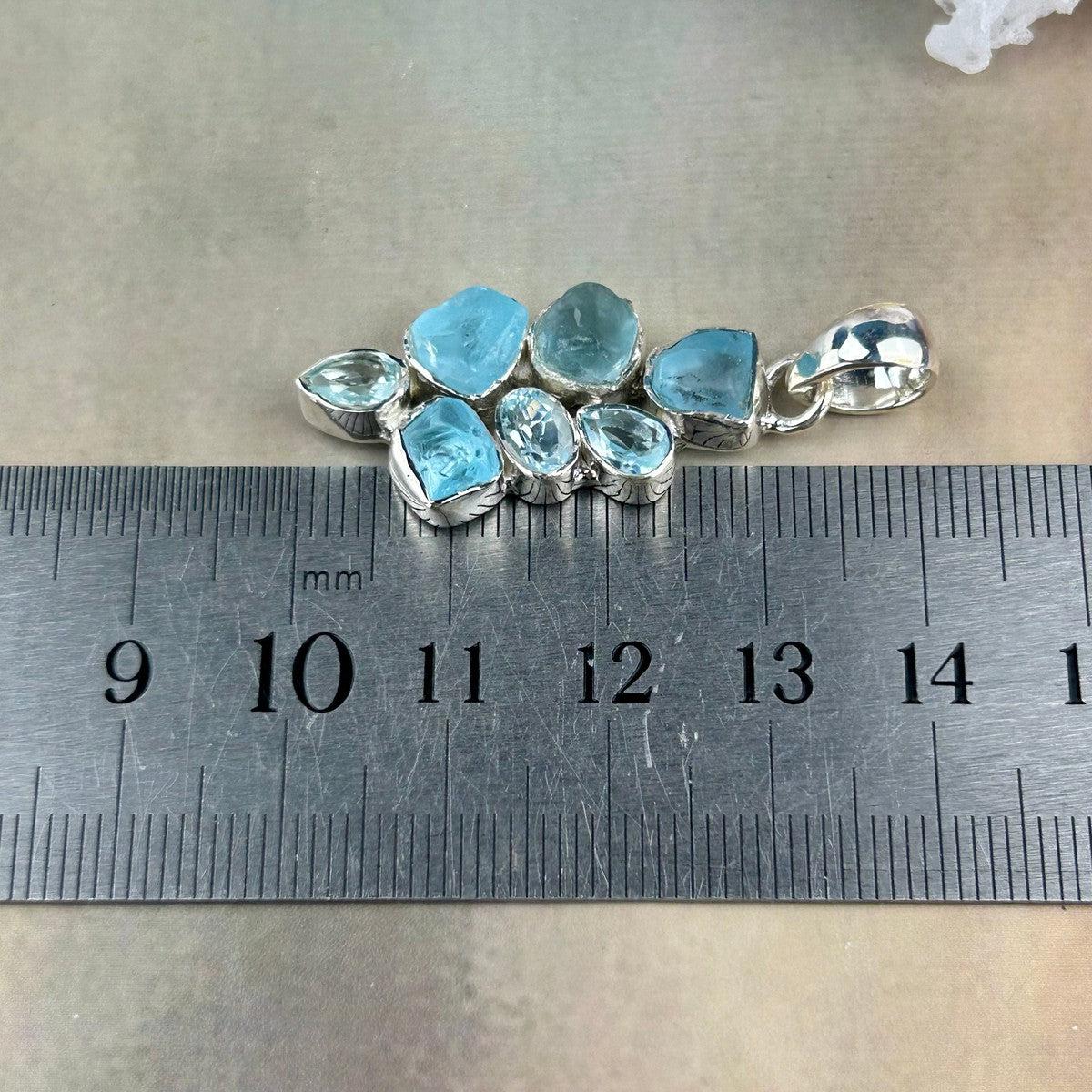 December Birthstone Crystal Pendant