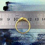 Yellow Gold Crystal Ring