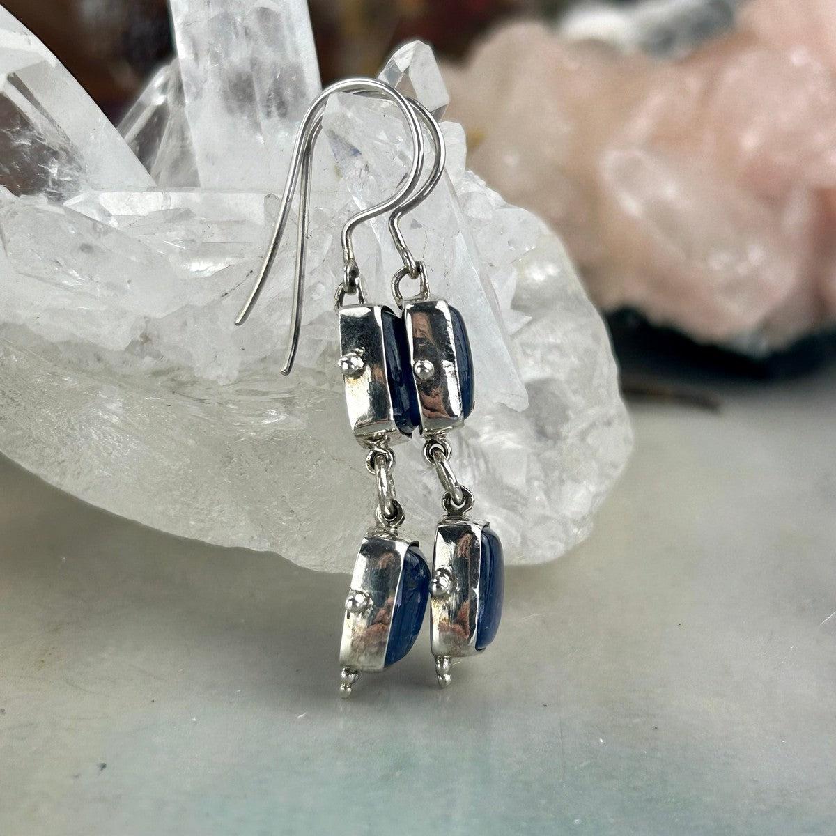 Contemporary Crystal Drop Earrings