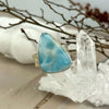 Triangle Larimar Ring