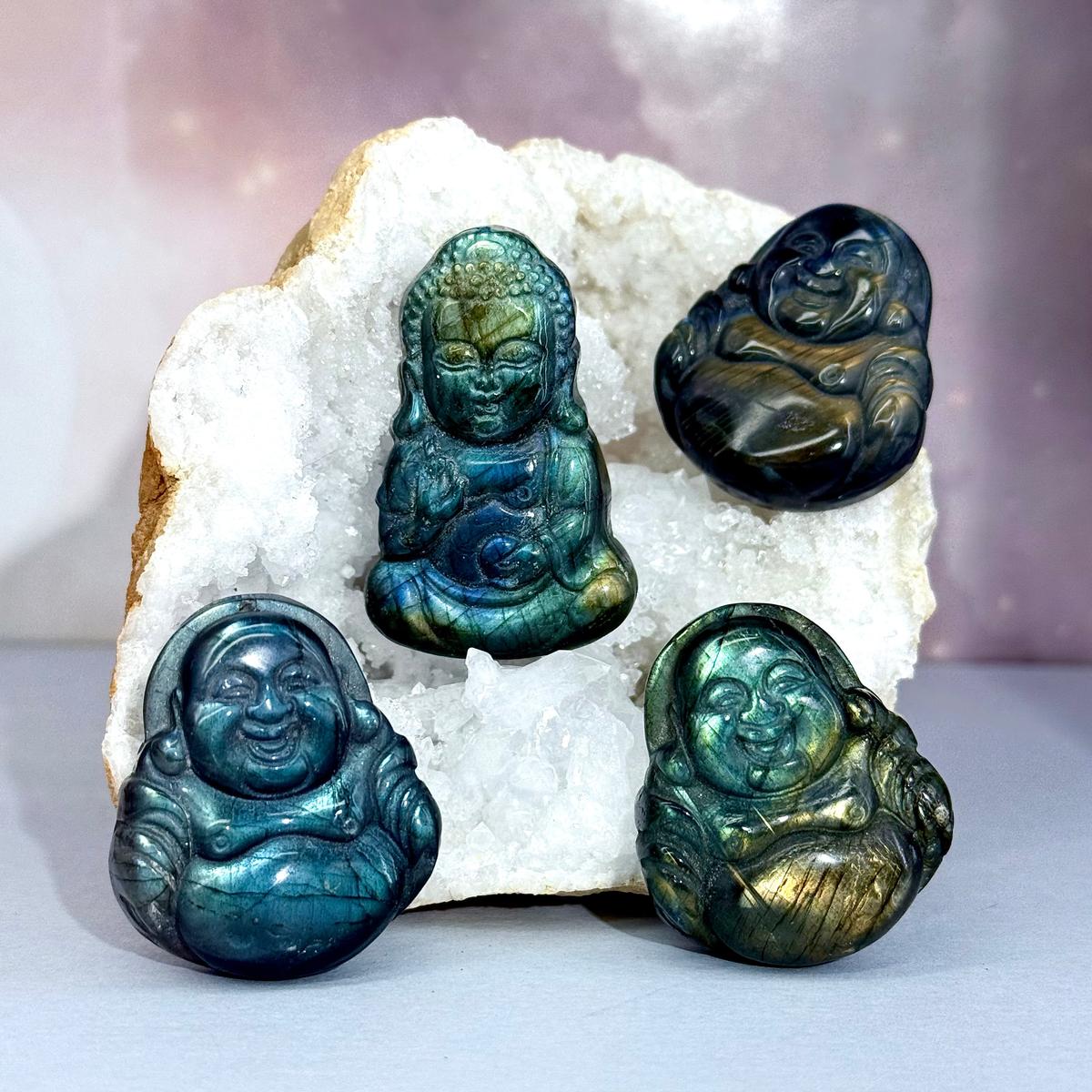 Handcarved Crystal Buddha